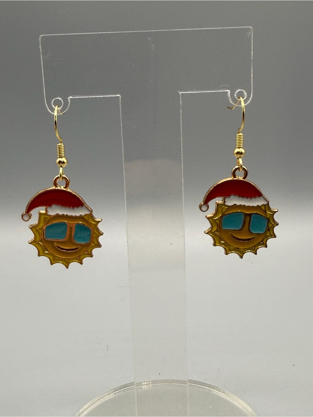 Christmas in July Earrings - Handmade #E0555C